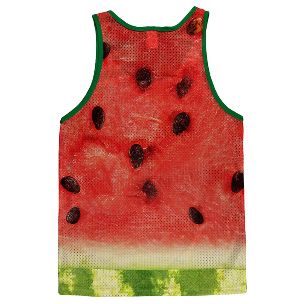 Watermelon Costume Adult Mesh Jersey Men's Tank Tops Old Glory   