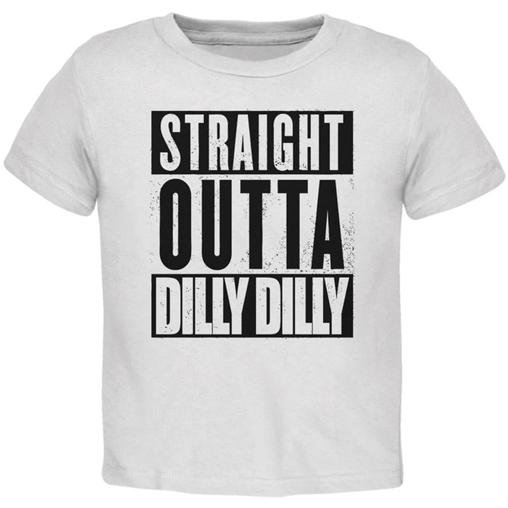 Straight Outta Dilly Dilly Toddler T Shirt Toddler T-Shirts Old Glory 2T White 