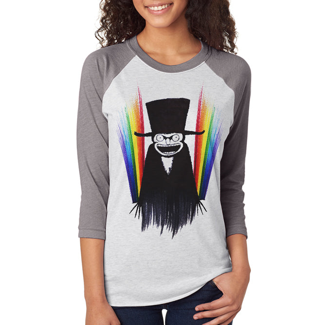 Babadook Pride LGBTQ Rainbow Unisex Raglan T Shirt Men's T-Shirts LGBT 2XL Indigo Heather 