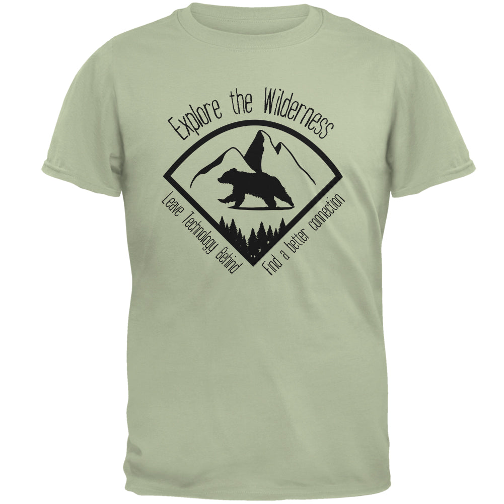 Explore The Wilderness No Wifi Better Connection Mens T Shirt Men's T-Shirts Old Glory