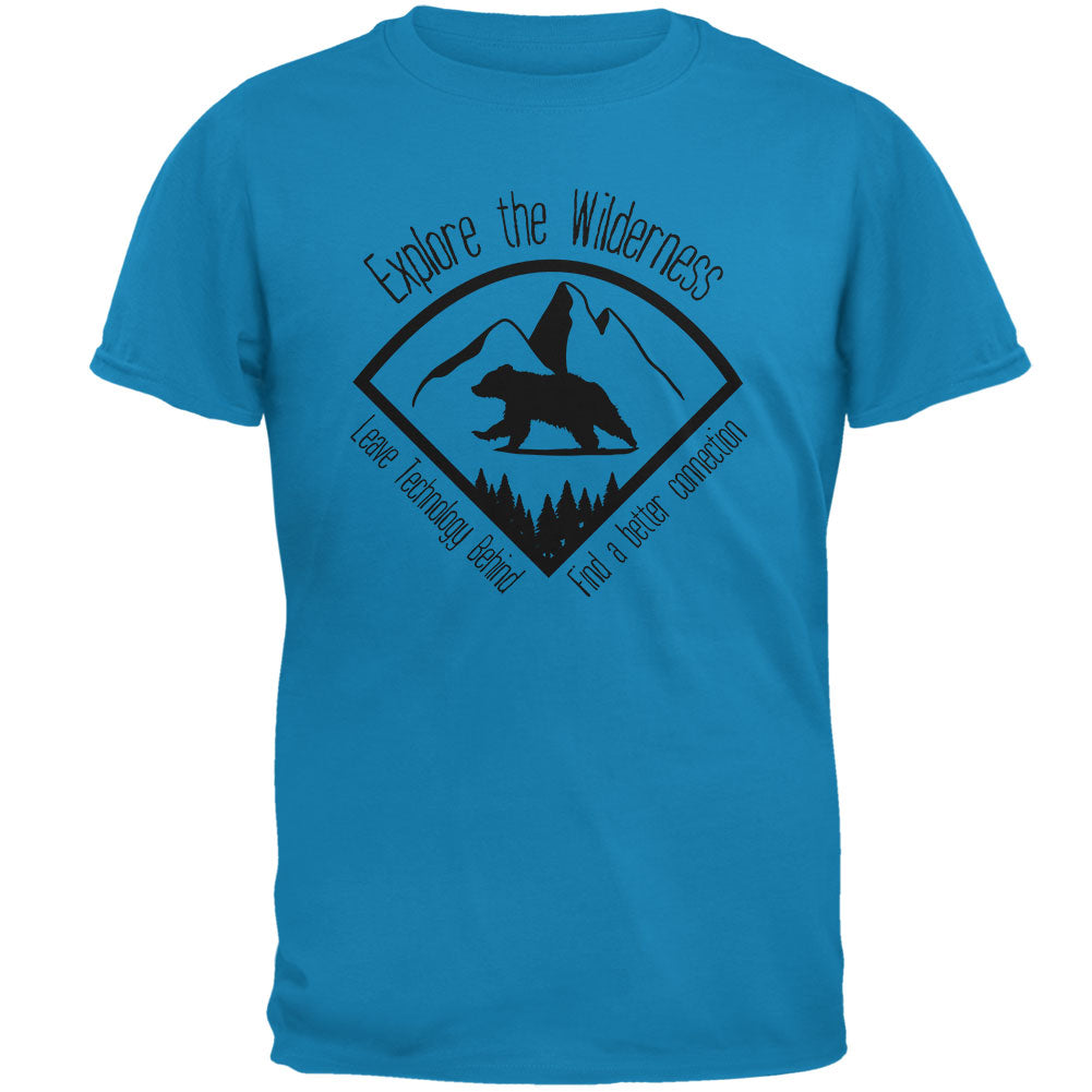 Explore The Wilderness No Wifi Better Connection Mens T Shirt Men's T-Shirts Old Glory