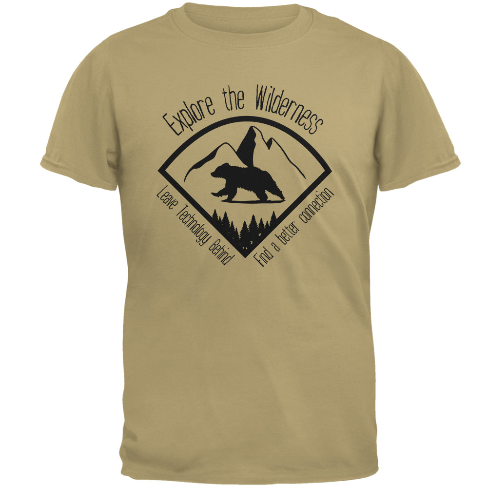 Explore The Wilderness No Wifi Better Connection Mens T Shirt Men's T-Shirts Old Glory