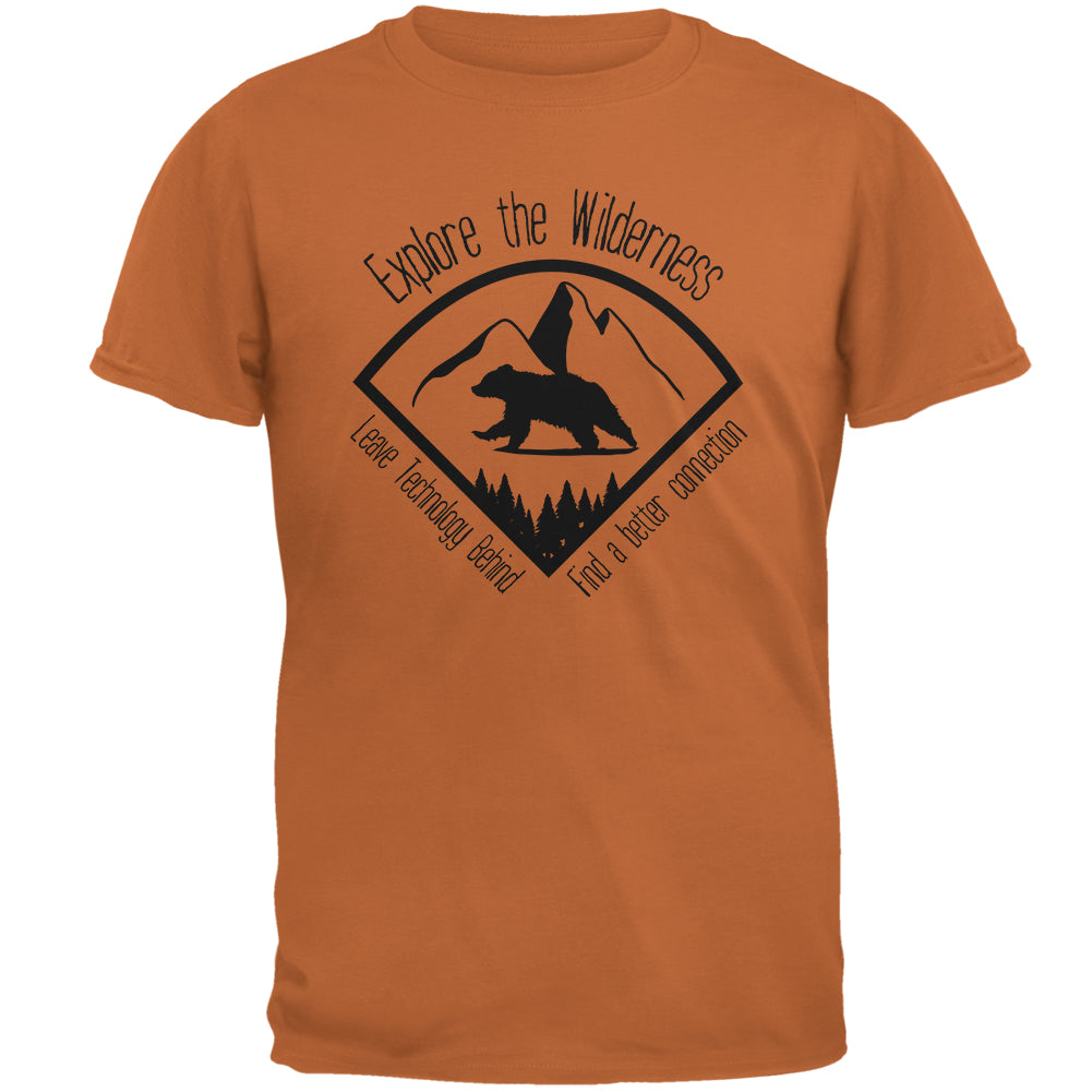 Explore The Wilderness No Wifi Better Connection Mens T Shirt Men's T-Shirts Old Glory