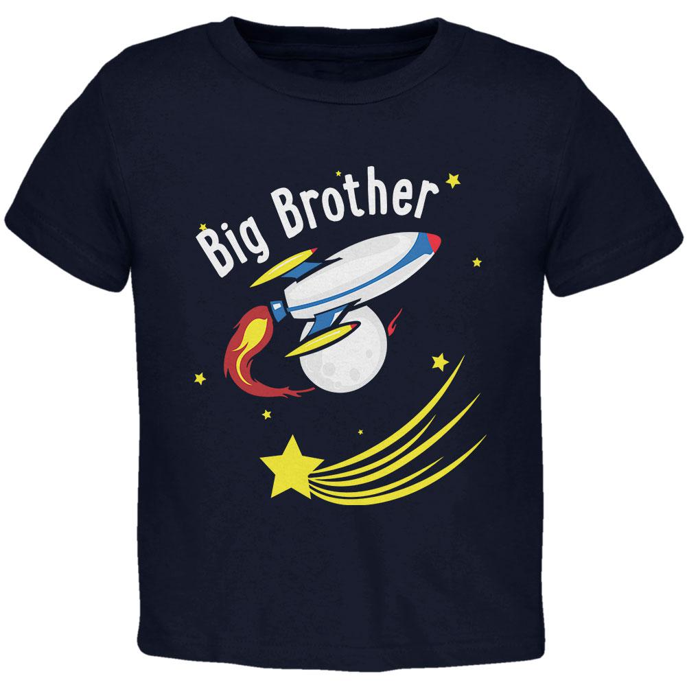 Big Brother Outer Space Rocket Toddler T Shirt Toddler T-Shirts Old Glory 2T Navy 