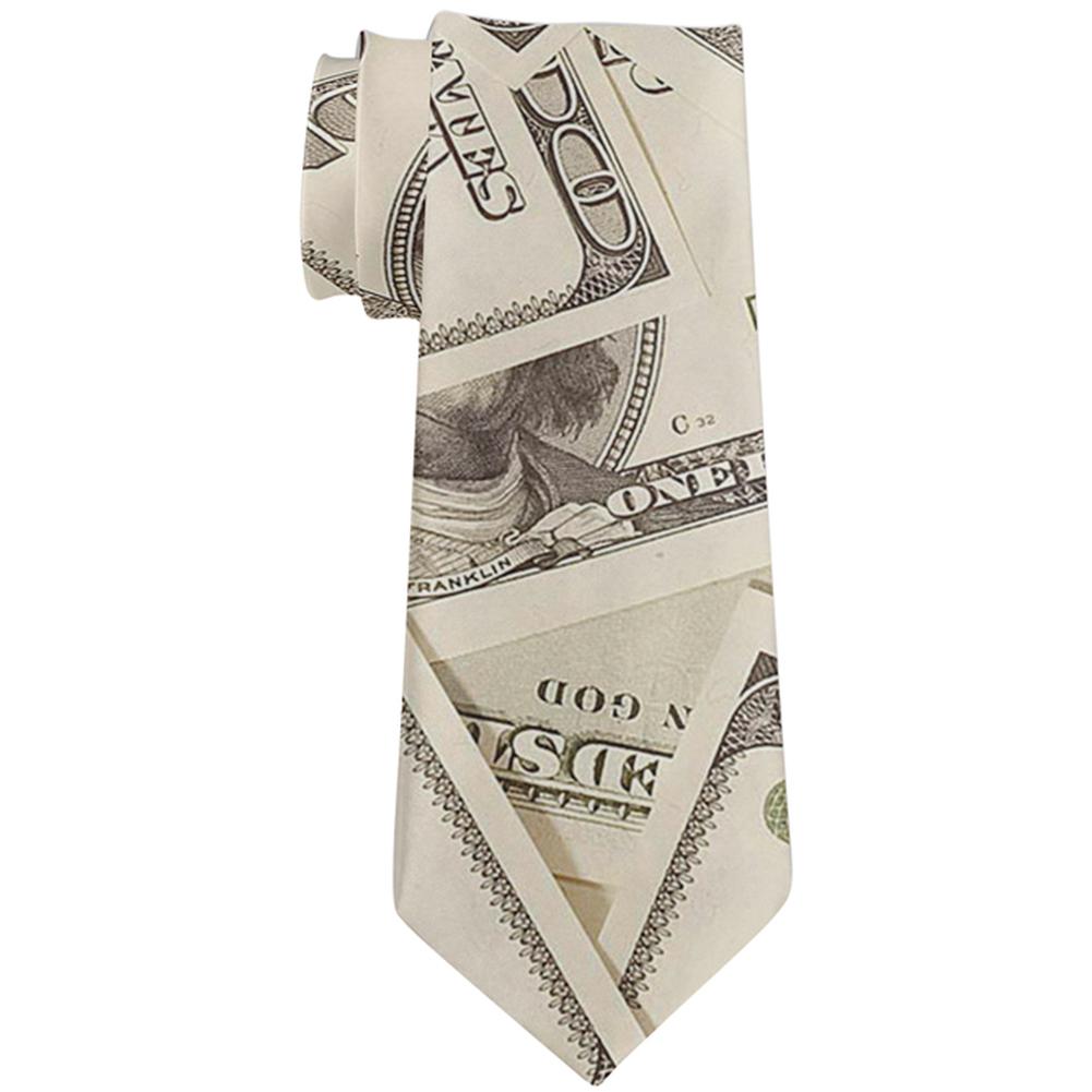 Cash Money All Over Neck Tie Men's Neck Ties Old Glory OS Multi 