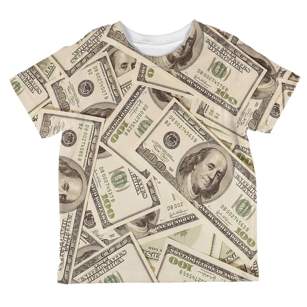 Cash Money All Over Toddler T Shirt Toddler T-Shirts Old Glory 2T Multi 