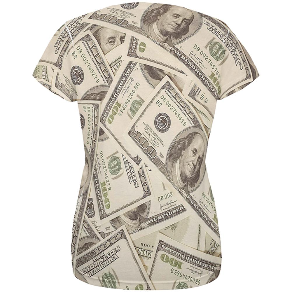 Cash Money All Over Womens T Shirt Women's T-Shirts Old Glory   