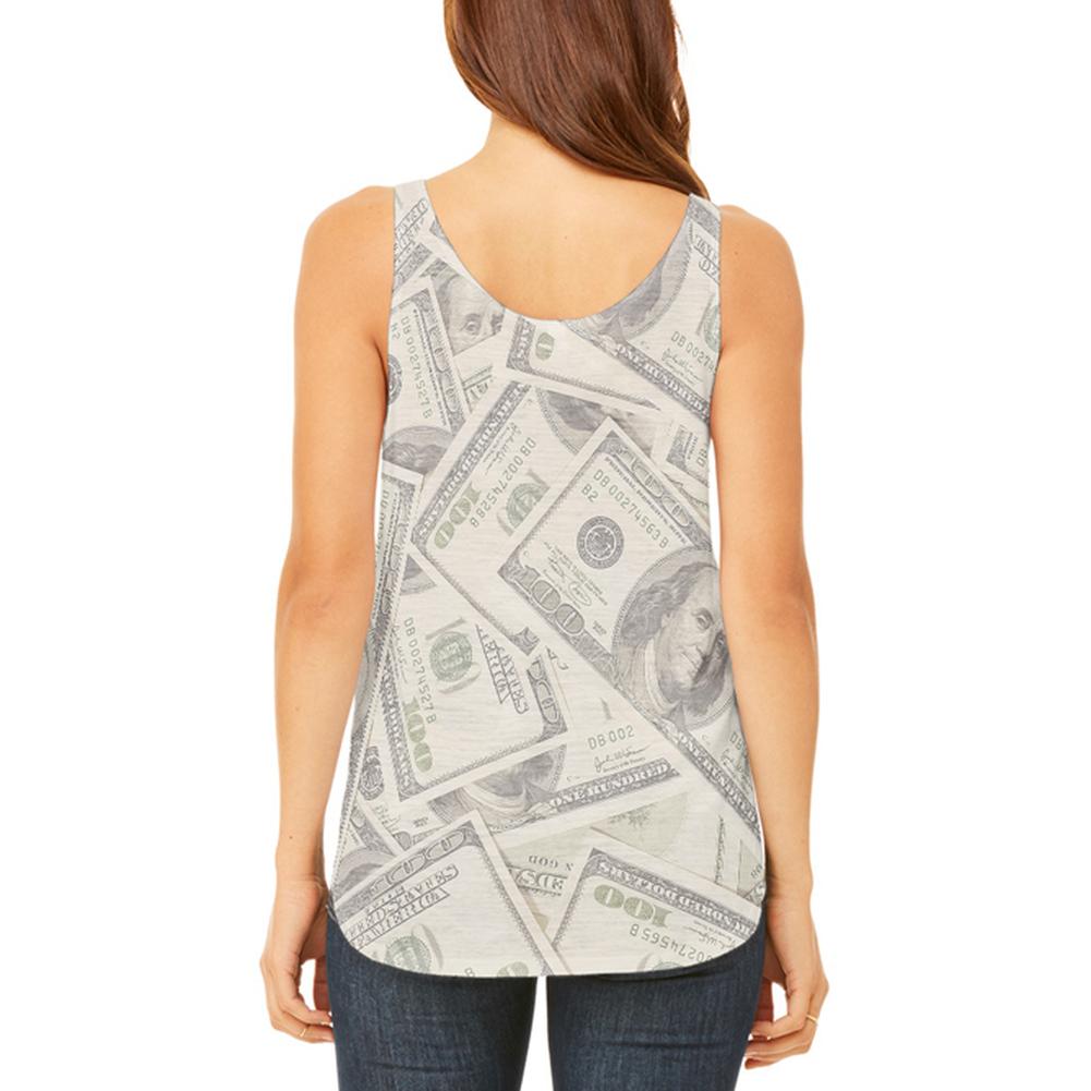 Cash Money Juniors Flowy Side Slit Tank Top Juniors Tank Tops Old Glory   