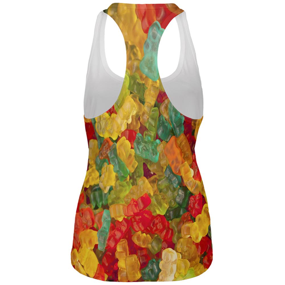 Halloween Candy Gummy Bears All Over Womens Work Out Tank Top Tank Tops Old Glory   