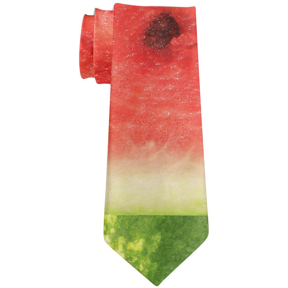 Watermelon Seeds Summer All Over Neck Tie Men's Neck Ties Old Glory OS Multi 