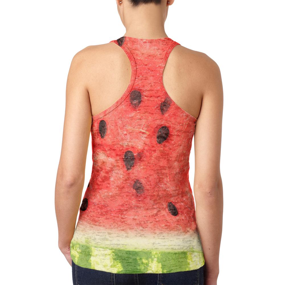 Watermelon Seeds Summer Juniors Burnout Racerback Tank Top Juniors Tank Tops Old Glory   