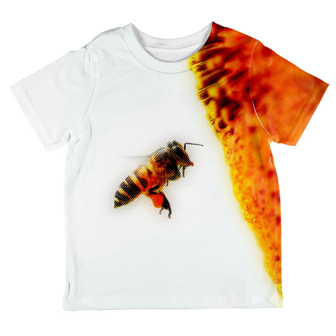 Honey Bee in Flight All Over Toddler T Shirt Toddler T-Shirts global 2T Multi 