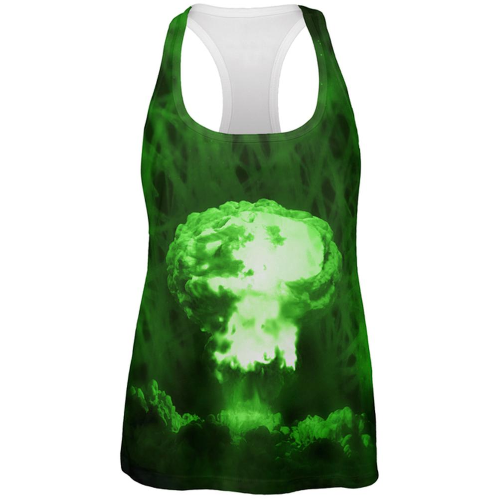 Gamma Radiation Atomic Explosion All Over Womens Work Out Tank Top Women's Tank Tops Old Glory 2XL Multi 