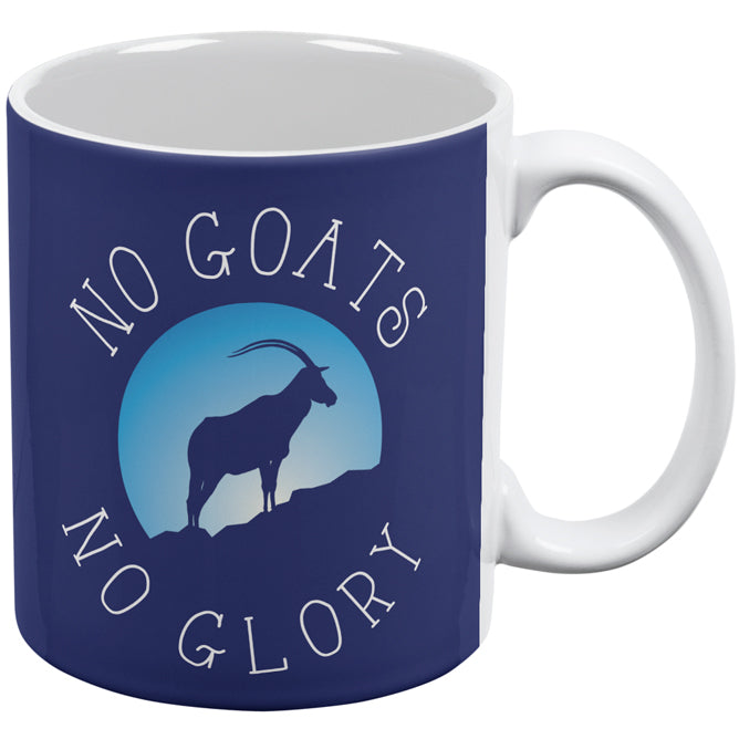 No Guts Goats No Glory All Over Coffee Mug Coffee Mugs Old Glory OS White 