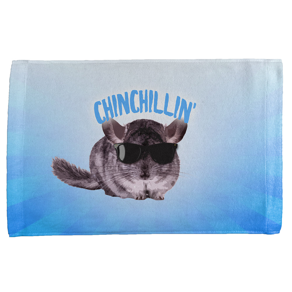 Chinchillin Chinchilla All Over Hand Towel Hand Towel Old Glory OS Multicolored 