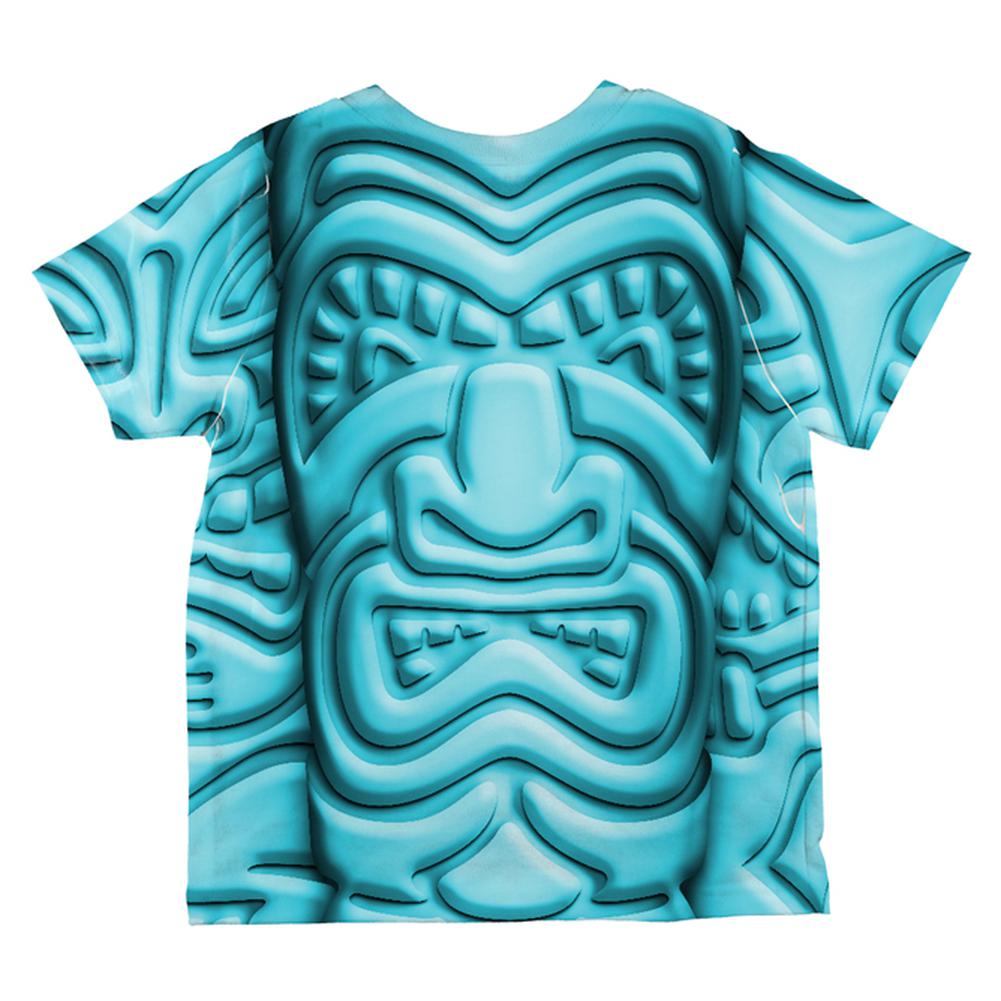 Tiki God Blue Face Luau All Over Toddler T Shirt Toddler T-Shirts Old Glory   