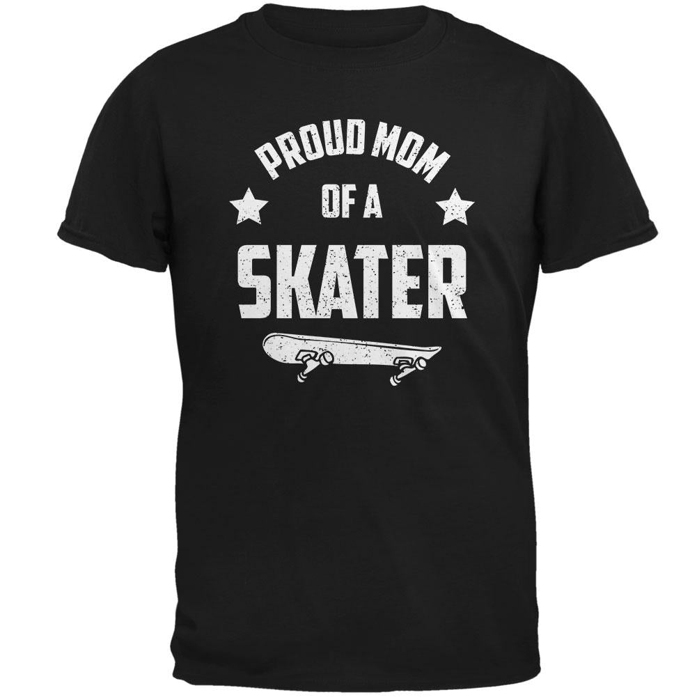Proud Mom Skater Skateboard Mens T Shirt Men's T-Shirts Old Glory 2XL Black 