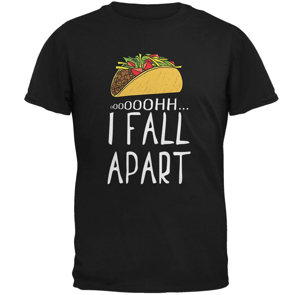 Cinco De Mayo Tacos Oh I Fall Apart Mens T Shirt Men's T-Shirts Old Glory 2XL Black 