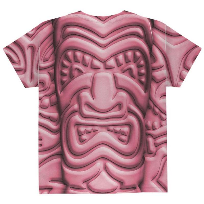 Tiki God Pink Face Luau All Over Youth T Shirt Youth T-Shirts Old Glory   