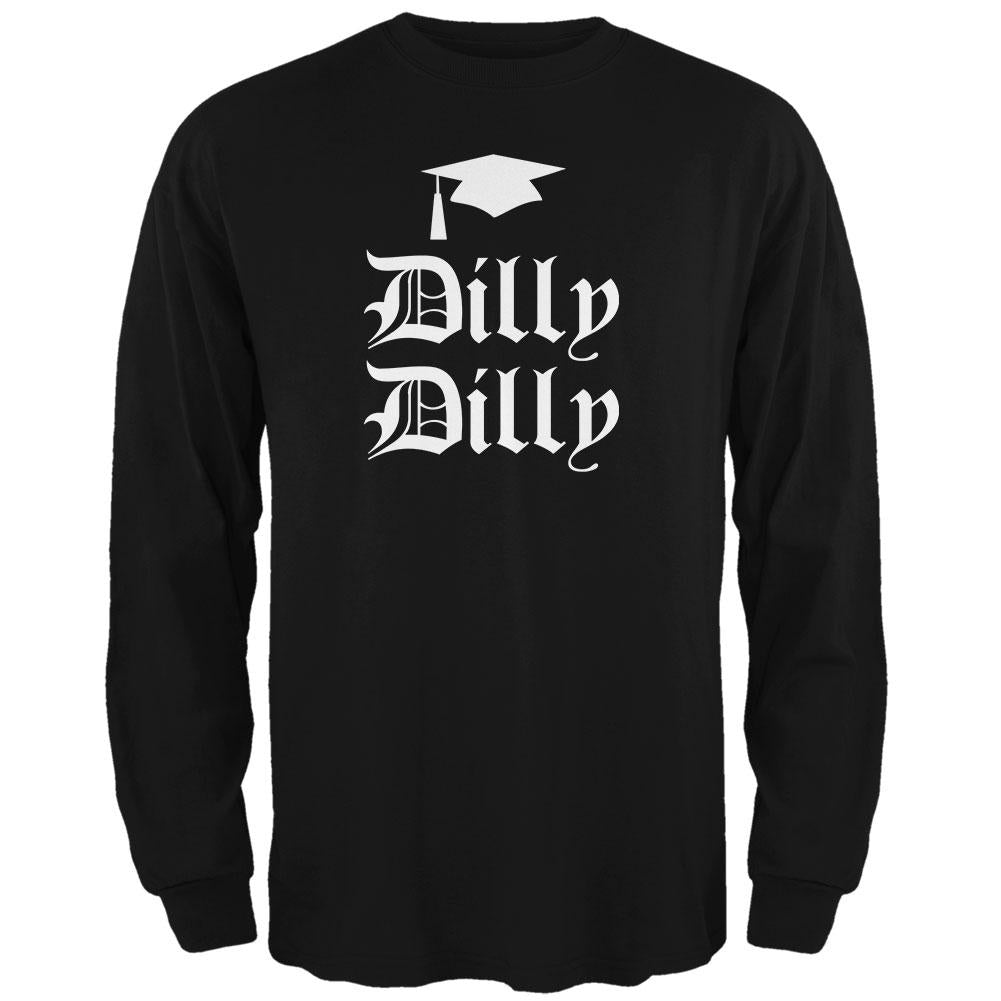 Dilly Dilly Graduation Mens Long Sleeve T Shirt Men's Long Sleeves Old Glory 2XL Black 