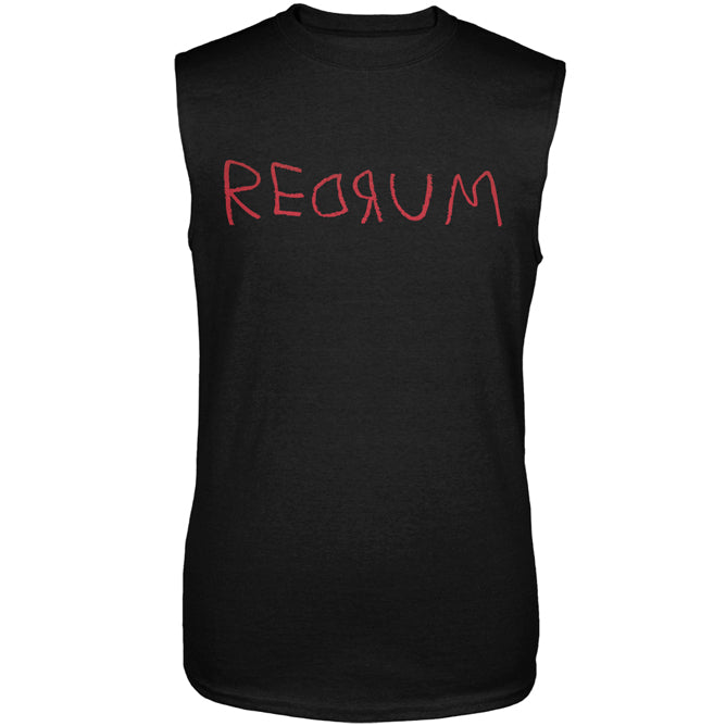 Halloween Horror Redrum Mens Sleeveless Shirt Men's Sleeveless T-Shirts Old Glory XL Black 