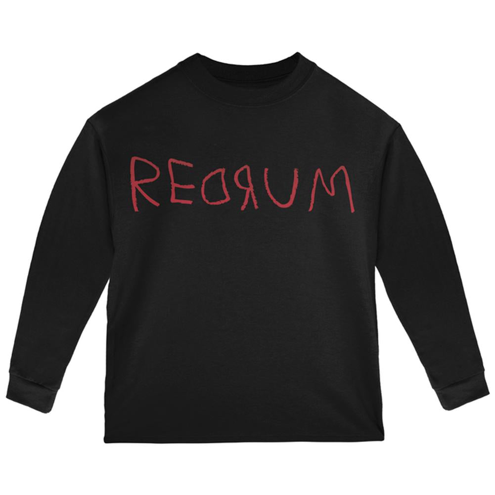 Halloween Horror Redrum Toddler Long Sleeve T Shirt Toddler Long Sleeves Old Glory 2T Black 