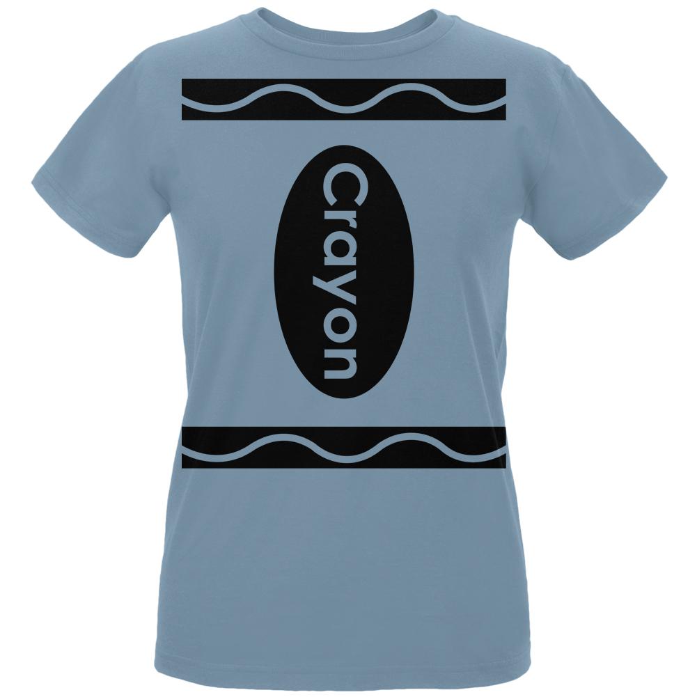 Halloween Crayon Costume Womens Organic T Shirt Women's T-Shirts Old Glory LG Blue 