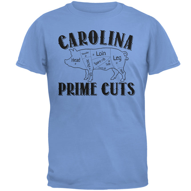 Carolina Prime Cuts Mens T Shirt Men's T-Shirts Old Glory 2XL Carolina Blue 