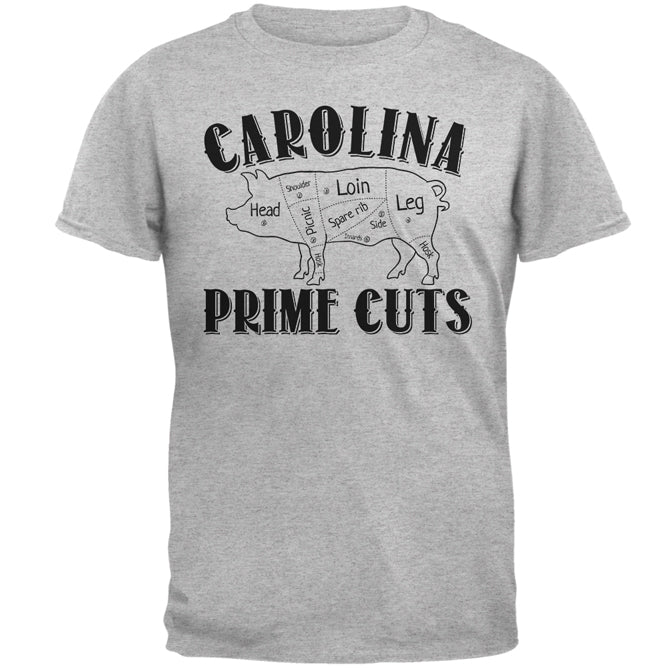 Carolina Prime Cuts Mens T Shirt Men's T-Shirts Old Glory 2XL Heather 