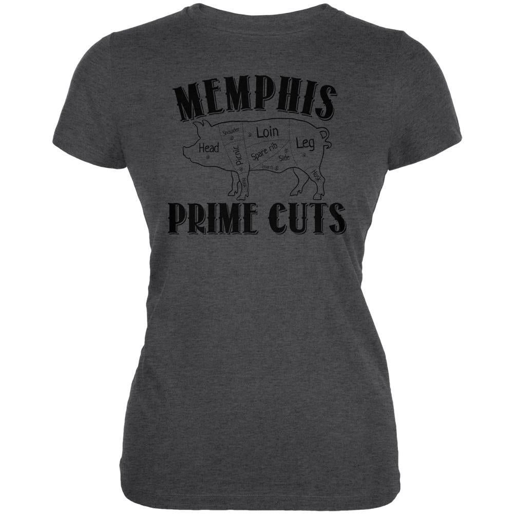 Memphis Prime Cuts Juniors Soft T Shirt Juniors T-Shirts Old Glory 2XL Deep Heather 