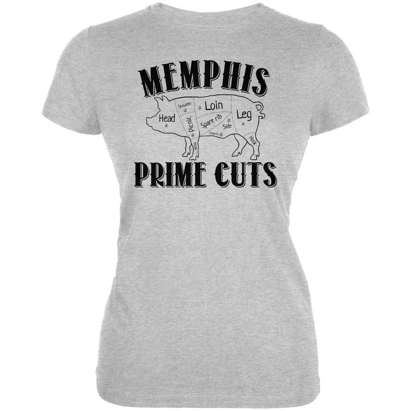 Memphis Prime Cuts Juniors Soft T Shirt Juniors T-Shirts Old Glory 2XL Heather 