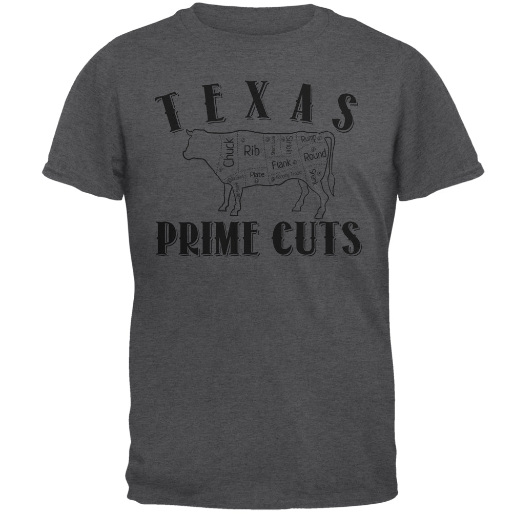 Texas Prime Cuts Men's T-Shirt Men's T-Shirts Old Glory SM Dark Heather 