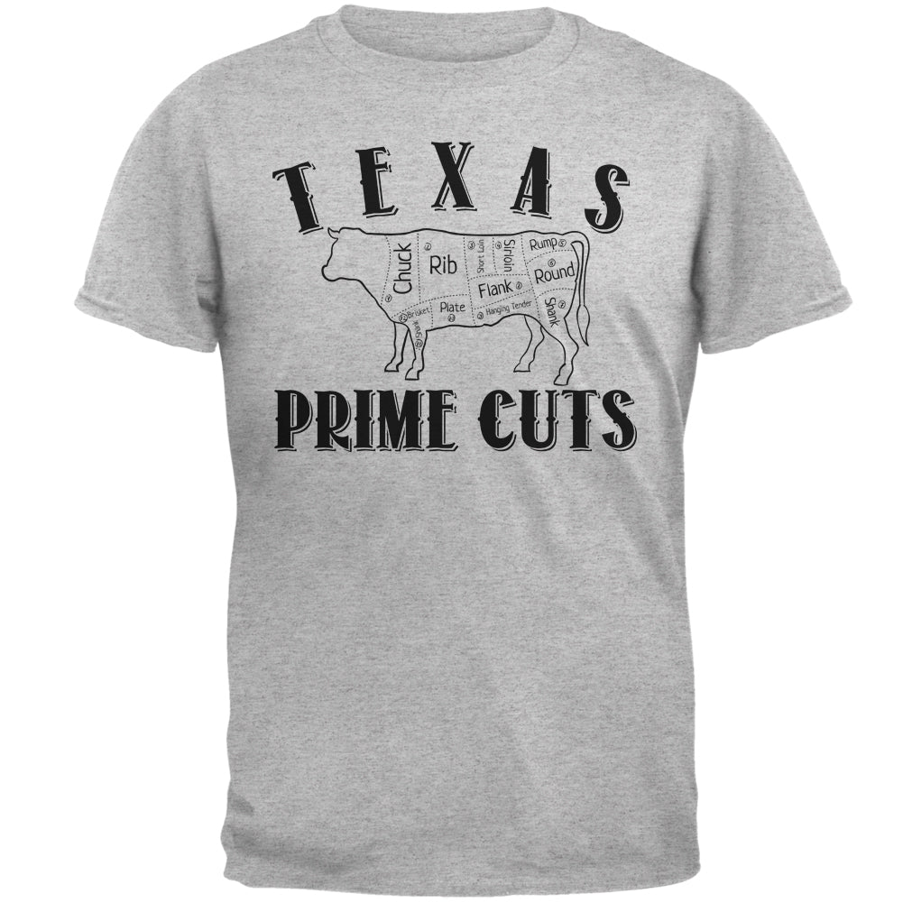 Texas Prime Cuts Men's T-Shirt Men's T-Shirts Old Glory SM Heather 