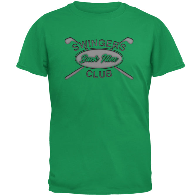 Back Nine Swingers Club Mens T Shirt Men's T-Shirts Old Glory 2XL Irish Green 