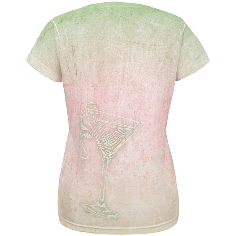 Summer Cocktail Martini All Over Womens T Shirt Women's T-Shirts Old Glory   