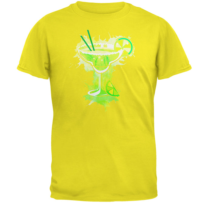 Cinco De Mayo Margarita Splash Mens T Shirt Men's T-Shirts Old Glory 2XL Bright Yellow 