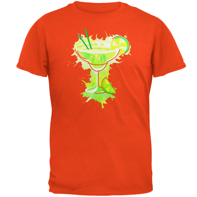 Cinco De Mayo Margarita Splash Mens T Shirt Men's T-Shirts Old Glory 2XL Orange 