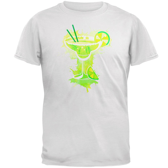 Cinco De Mayo Margarita Splash Mens T Shirt Men's T-Shirts Old Glory 2XL White 