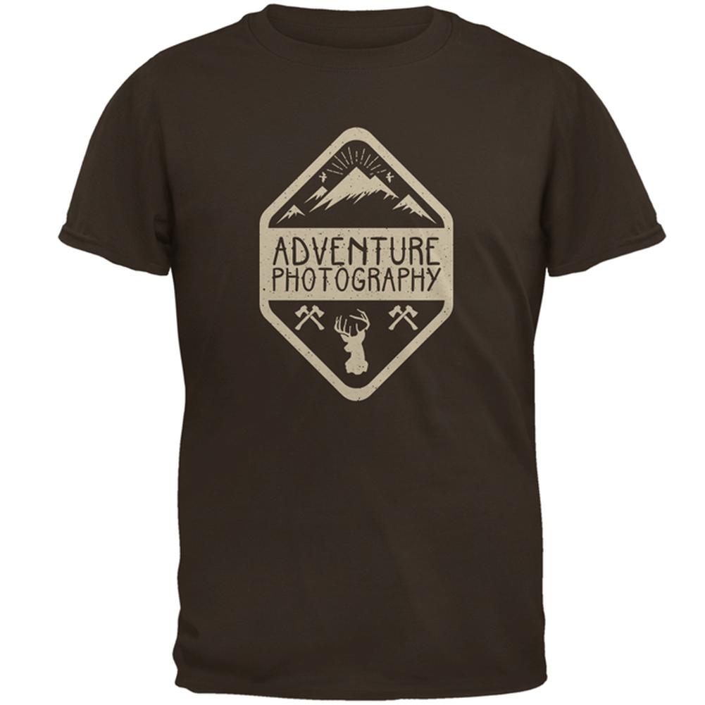 Adventure Photography Mens T Shirt Men's T-Shirts Old Glory 2XL Brown 