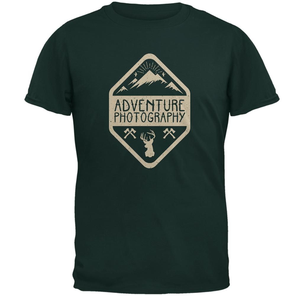 Adventure Photography Mens T Shirt Men's T-Shirts Old Glory 2XL Forest Green 