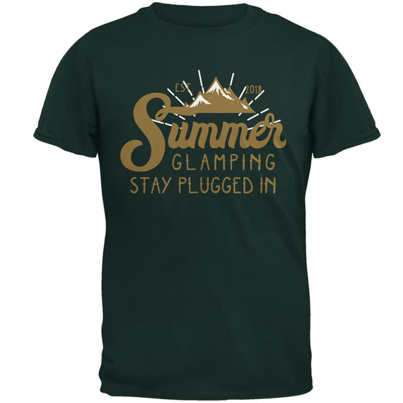 Glamping Plugged In Mens T Shirt Men's T-Shirts Old Glory 2XL Forest Green 