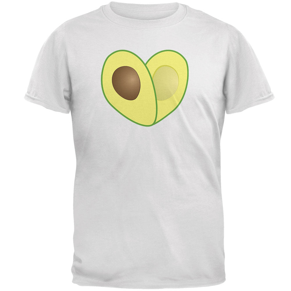 Cinco De Mayo Avocado Heart Mens T Shirt Men's T-Shirts Old Glory 2XL White 