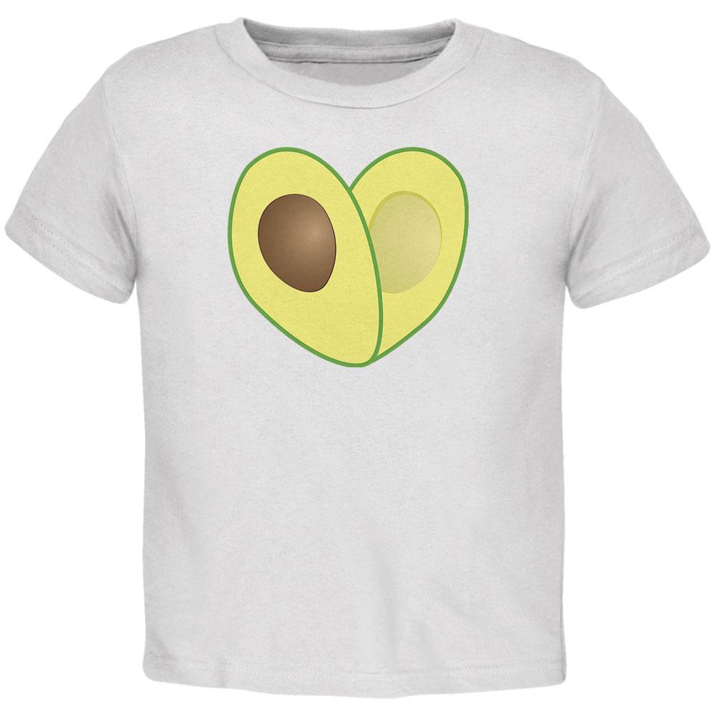 Cinco De Mayo Avocado Heart Toddler T Shirt Toddler T-Shirts Old Glory 2T White 