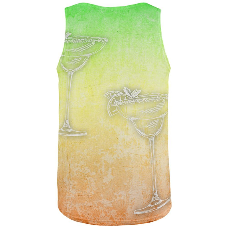 Cinco de Mayo Summer Margaritas All Over Mens Tank Top Men's Tank Tops Old Glory   