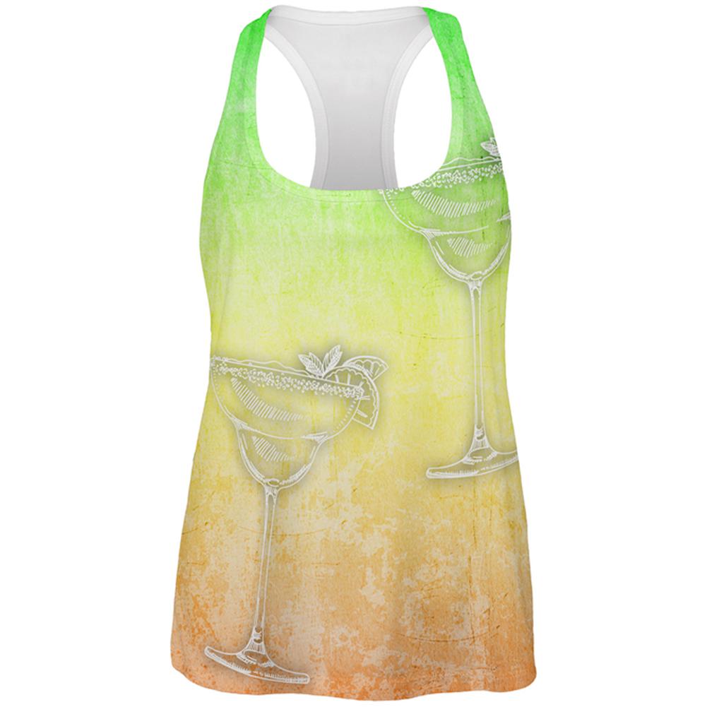 Cinco de Mayo Summer Margaritas All Over Womens Work Out Tank Top Women's Tank Tops Old Glory 2XL Multi 