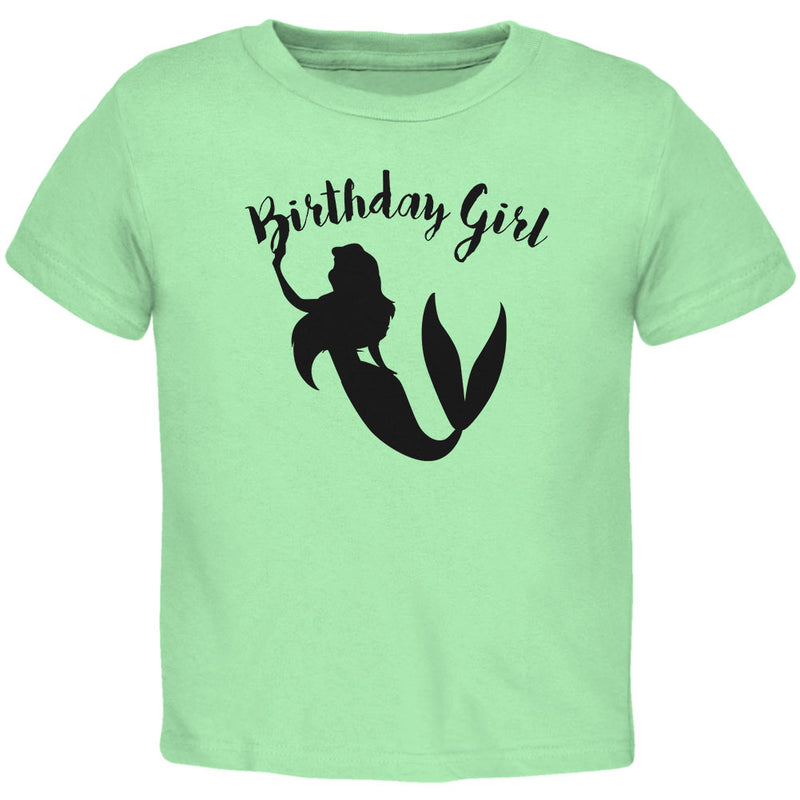 Birthday Girl Mermaid Toddler T Shirt Toddler T-Shirts Old Glory 2T Mint 