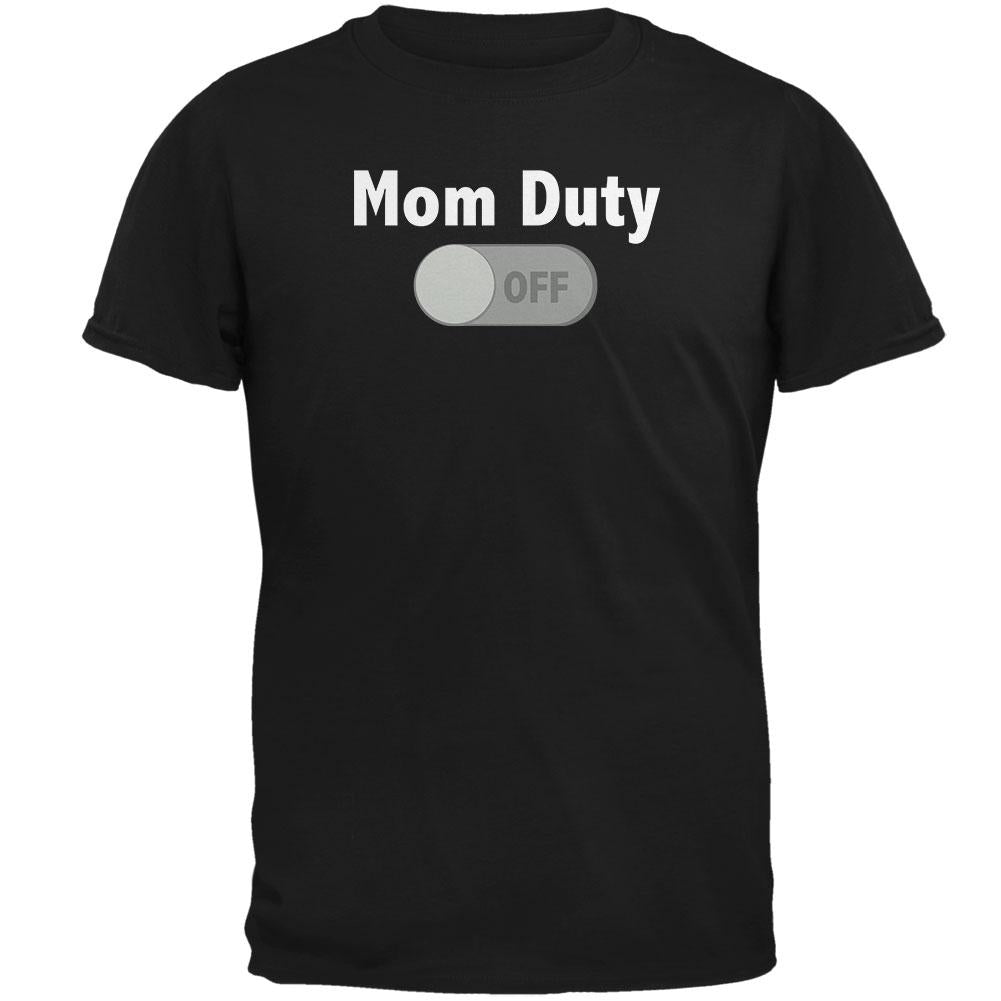 Mother's Day Mom Duty Off Mens T Shirt Men's T-Shirts Old Glory 2XL Black 