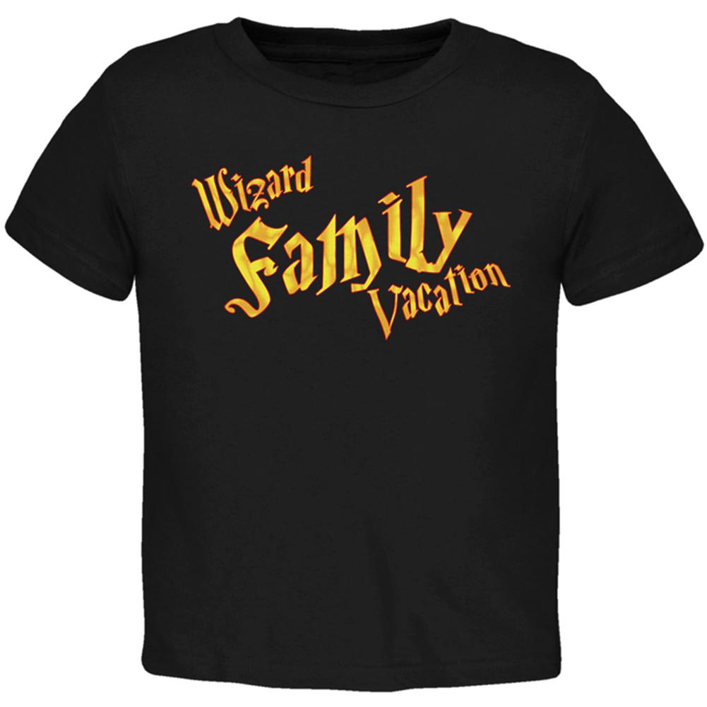 Wizard Family Vacation Toddler T Shirt Toddler T-Shirts Old Glory 2T Black 