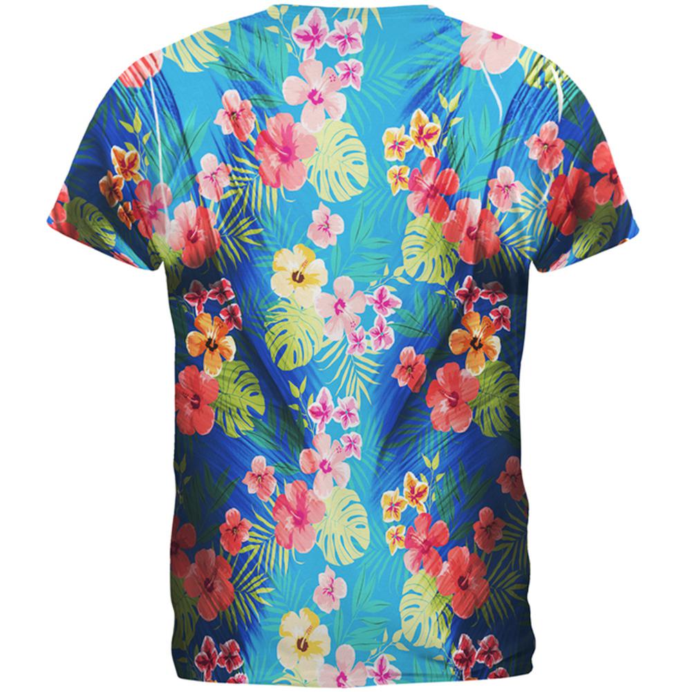 Tropical Vacation Aloha Superhero Costume All Over Mens T Shirt Men's T-Shirts Old Glory   