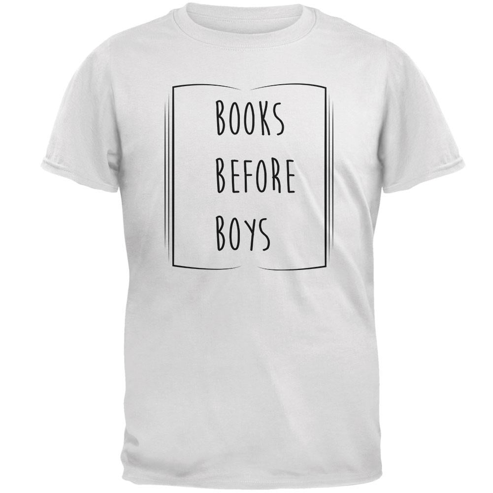 Education Smart Women Books Before Boys Mens T Shirt Men's T-Shirts Old Glory 2XL White 